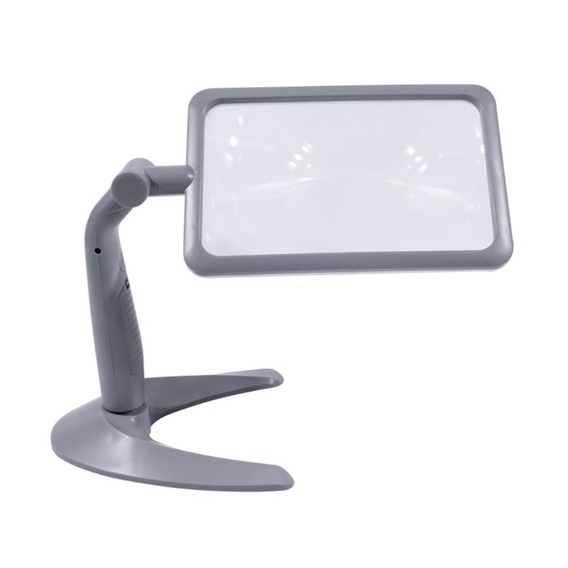 Magnifying Glass Handheld Eye Loupe Magnifiers Rotating Illuminated Magnifying Lens for Senior Reading