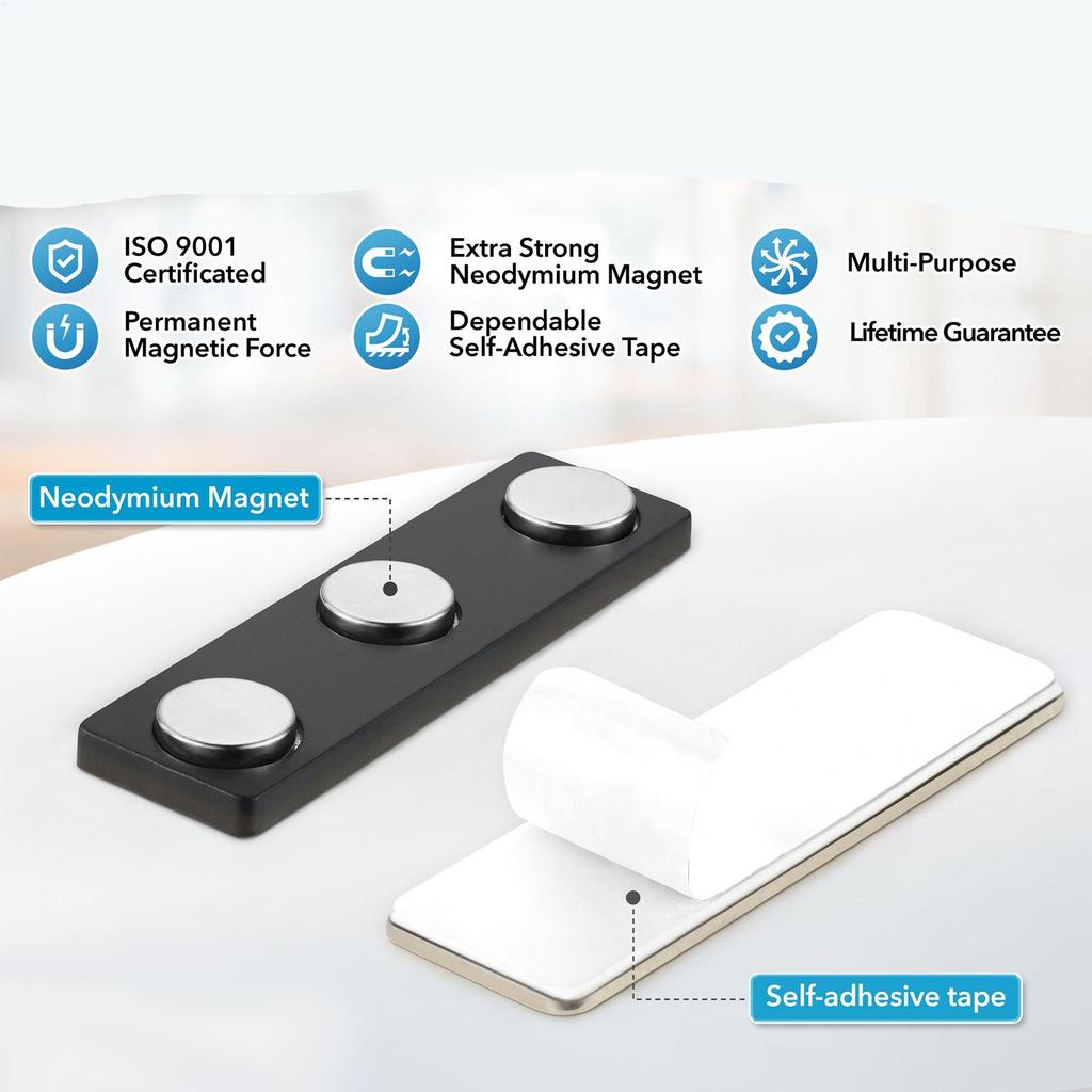 Silný magnetický jmenovka odznak kovový držák ID karty odolný připevňovací držák na oblečení uniformu zaměstnance výstavu