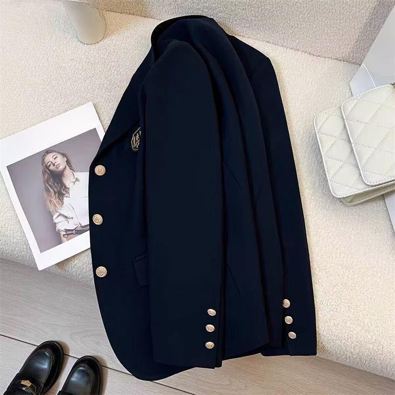 Japanese Jk Uniform Women Blazer Jacket Spring Autumn New Spring Preppy All Match Suit Coat Bf Loose Lapel Casual Buttons Outerwear