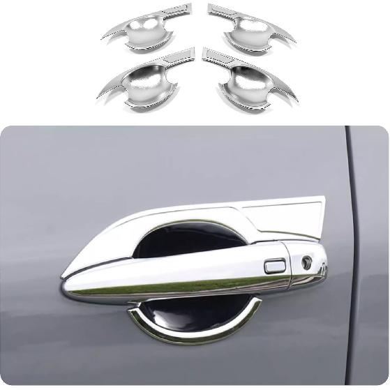Car Accessories Fit for Nissan New Rogue 2021 2022 2023 2024 2025 2026 Exterior Door Handle Bowl Cover Trim (Chrome) 4PCS ABS