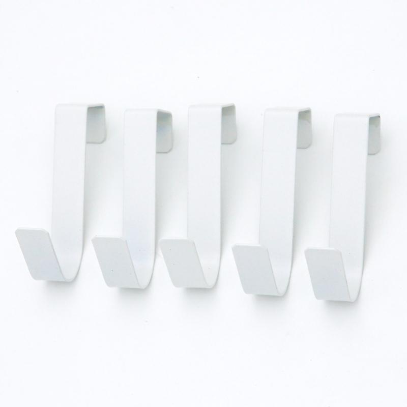 

4pcs Multi-Purpose Hooks Kitchen Cabinet Door Back Hook Hanging Rack Clothes Coat Towel Hanger Storage Hook Bathroom Accessories 5pcs белый