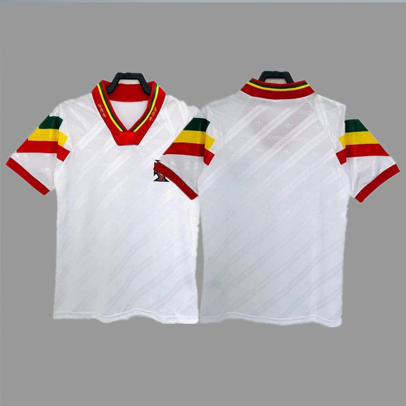 Vintage jersey football jersey classic nostalgic replica Portugal national team jersey C Ronaldo Fogo jersey S