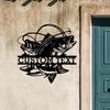 Custom Detachable Reusable Matte Metal Art Wall Decor Double Fish Pattern Mural Ornament