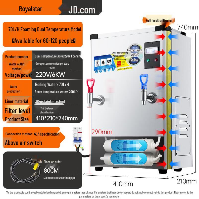Royalstar Commercial Automatic Hot Water Boiler