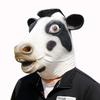 Halloween Black Cow Latex Mask Funny Animal Headgear Costume Party Props