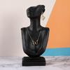 Stylish Neck Model Stand Necklace Showcases Stand Earrings Holder Resin Texture