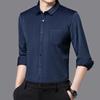 Men S Long Sleeve Loose Fit Solid Color Casual Shirt With Pockets