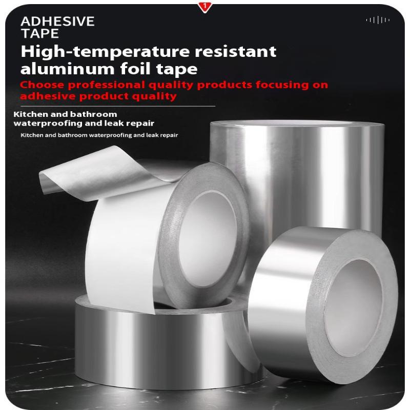 1/3/5 Pcs Aluminum Foil Tape For Kitchen – Heat-Resistant, Self-Adhesive, Greaseproof, Waterproof Sticker