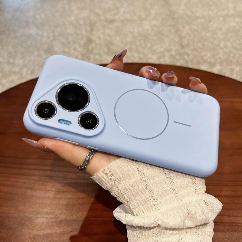 Applicable to Huawei pura11pro mobile phone case magnetic suction liquid silicone mate11 lens all-inclusive anti-drop case
