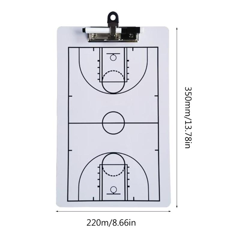 Basketball Dry Erases Board for Coaches Football Whiteboard Coaches Marker Board Coaching Board with Whiteboard Marker