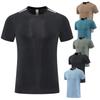 Sport T-Shirt Herren Kurzarm Schnelltrocknend Kleidung Rundhals Laufen Fitness Kleidung Oberteil Schweißabsorbierend Atmungsaktiv Seilspringen Trainingskleidung