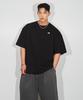 BATTRACT Symbol Logo Basic Oversized Short Sleeve T-Shirt_Black