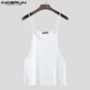 INCERUN Summer Men U Neck Sling Sleeveless Casual Loose Tank Tops Camisole