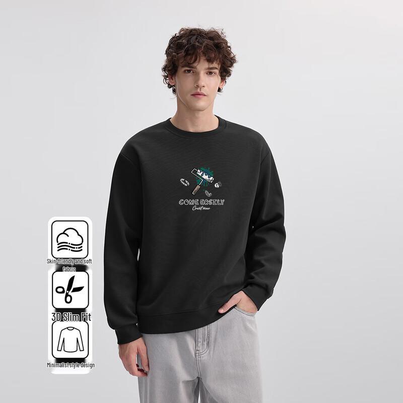 

FivePlus Men s Round Neck Long Sleeve Sweatshirt L