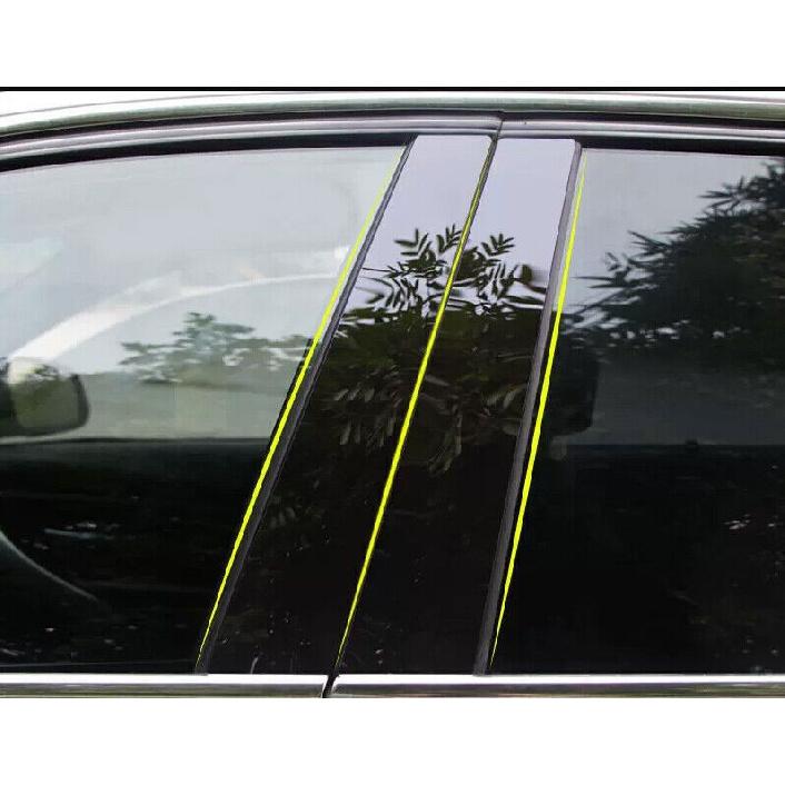 For Cadillac CT5 20-24 Glossy Black PC Car Window BC-Pillar Panel Cover Trim 6p