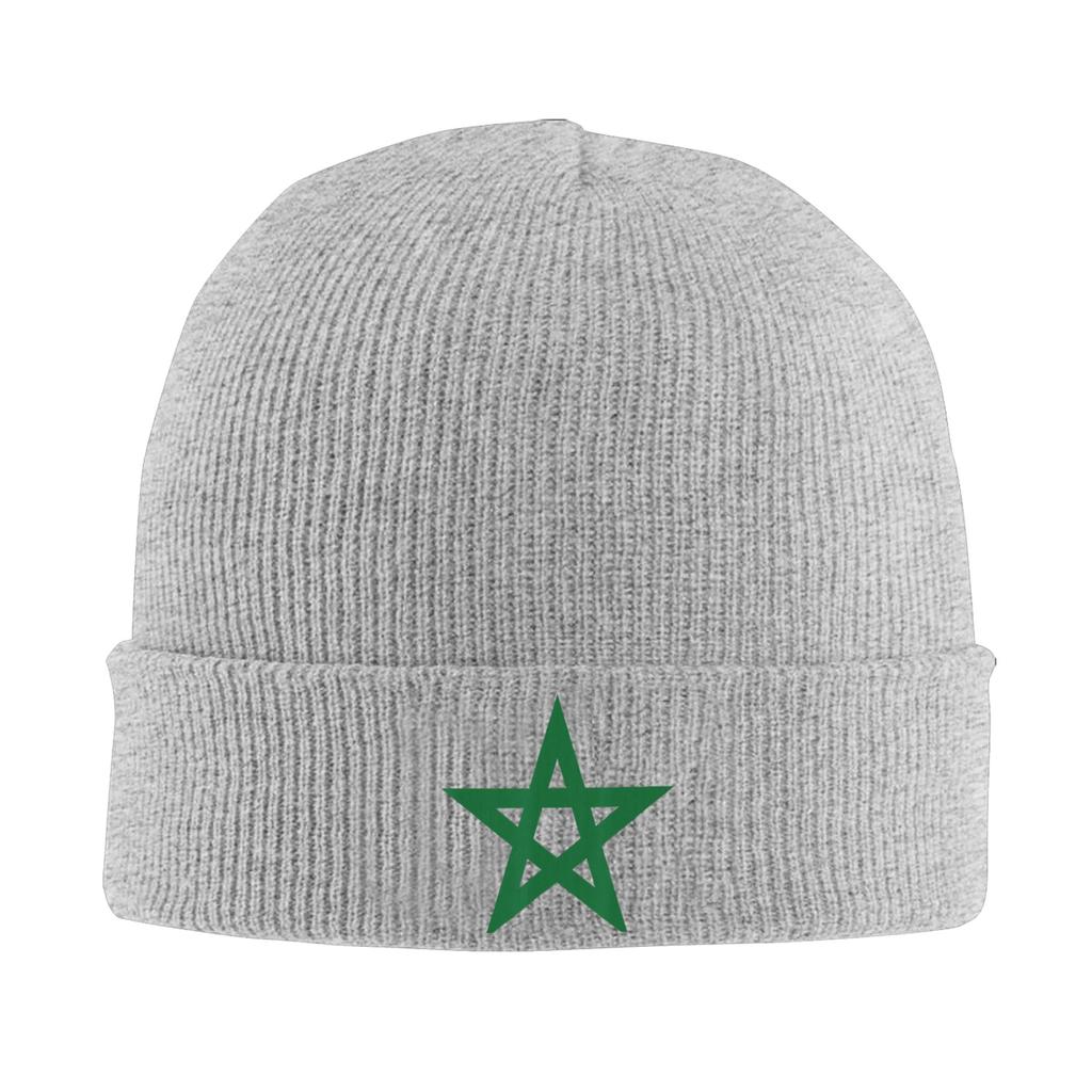 Morocco Flag Beanie Hats  Bonnet Hats Men Women Unisex Trendy Outdoor Knit Hat Spring Design Warm Caps