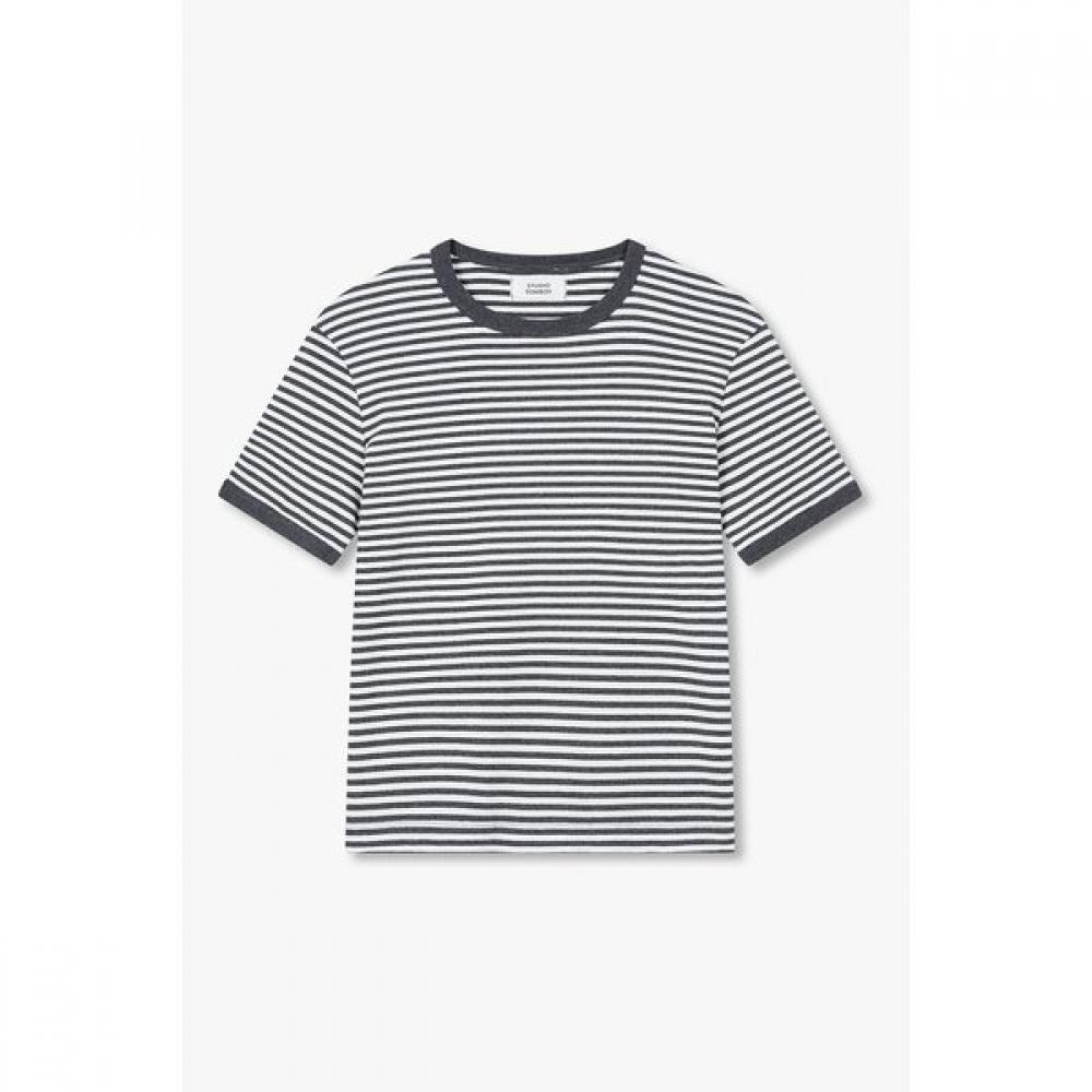 STUDIO TOMBOY STripe Ringer T shirT shorT Sleeve 9176222984