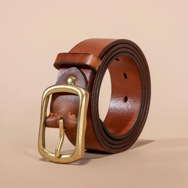 

Мужской ремень с пряжкой в стиле ретро, модный повседневный ремень из натуральной коровьей кожи для джинсов 110cm-125cm верблюд