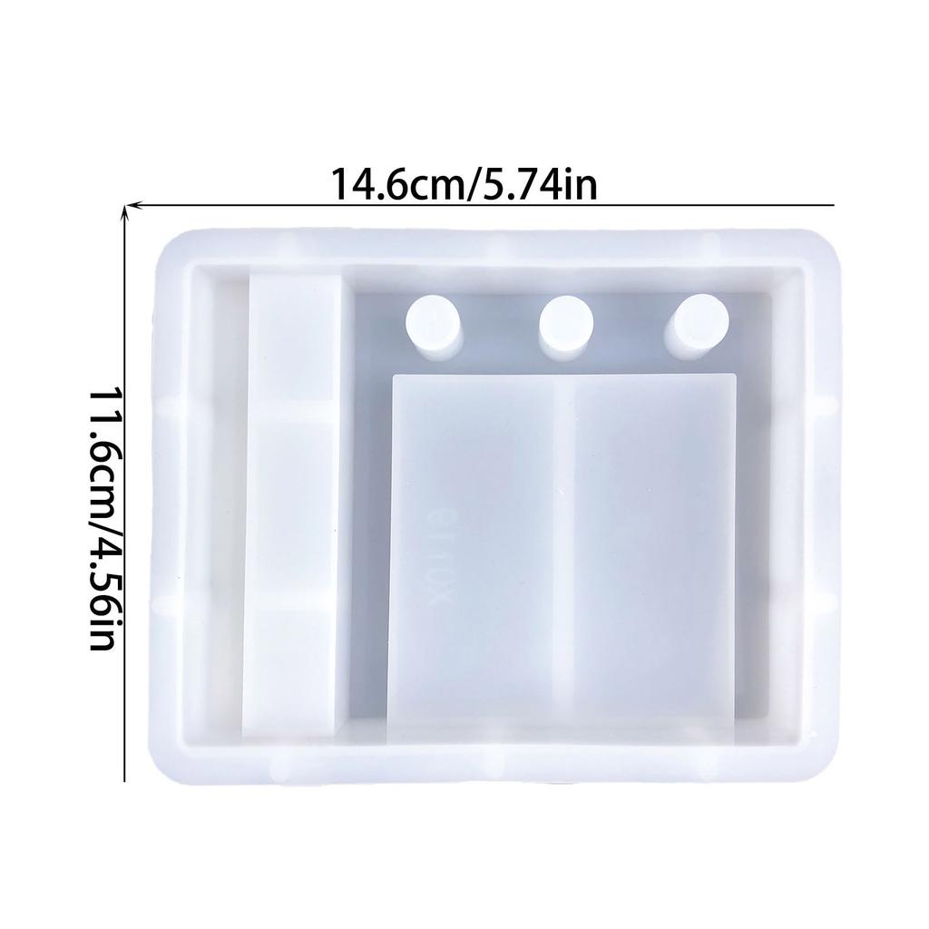 Flexible Silicone Pen Holder Craft Mold Effective Silicone Pen Holder Mold Pen Container for Artistic Desk Arrangement