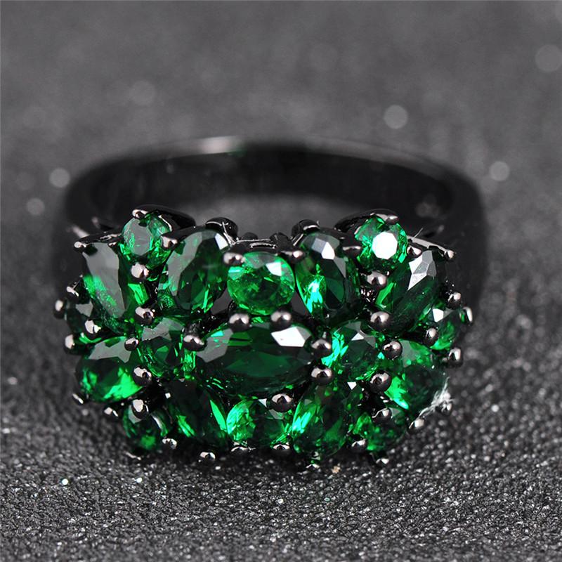 Inele drăguțe cu flori de stea și zirconiu violet, roșu, albastru și verde, Vintage, culoare aurie, bijuterii de nuntă multicolore pentru femei, cadouri