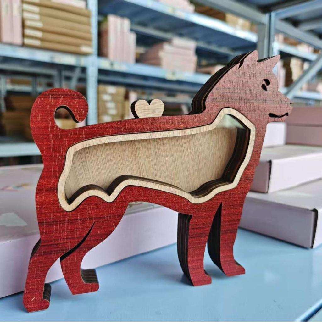 Solid Wood Handwritten Name Dog Hair Memorial Box My Pet's Fur Container Storage Box Pet Ashes Box Pet Memories Collecting Box