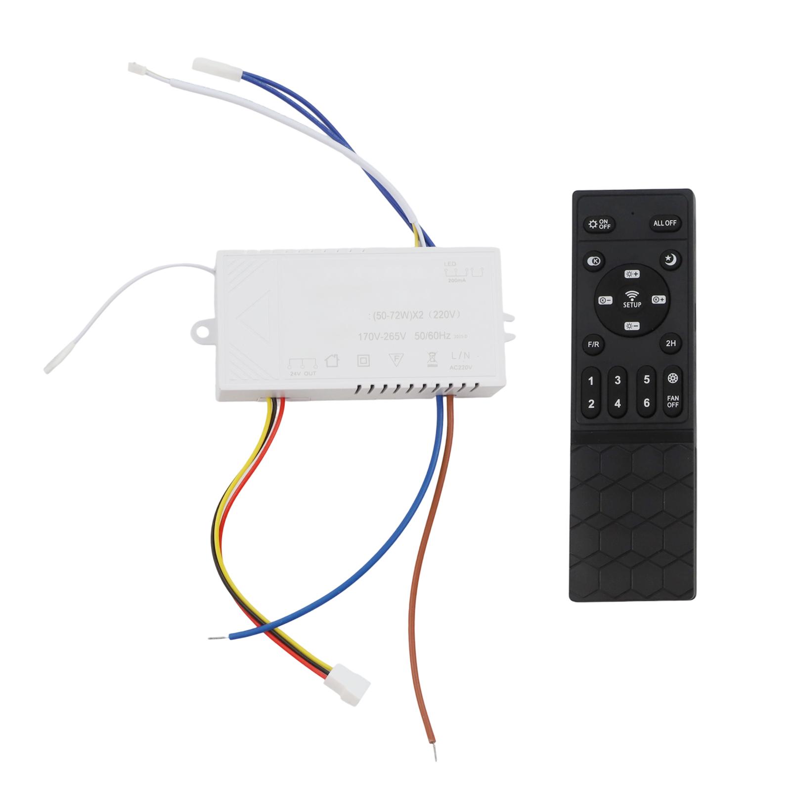 

As Shown In The Picture DC Controller Versatile Room Adaptation Adjustable Speed Options Built-in Receiver Pairing