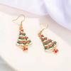 Fashion Zircon Christmas Tree Earrings For Women Shiny Rhinestone Snowflake Santa Claus Earring New Year Jewelry Jewelry Gifts