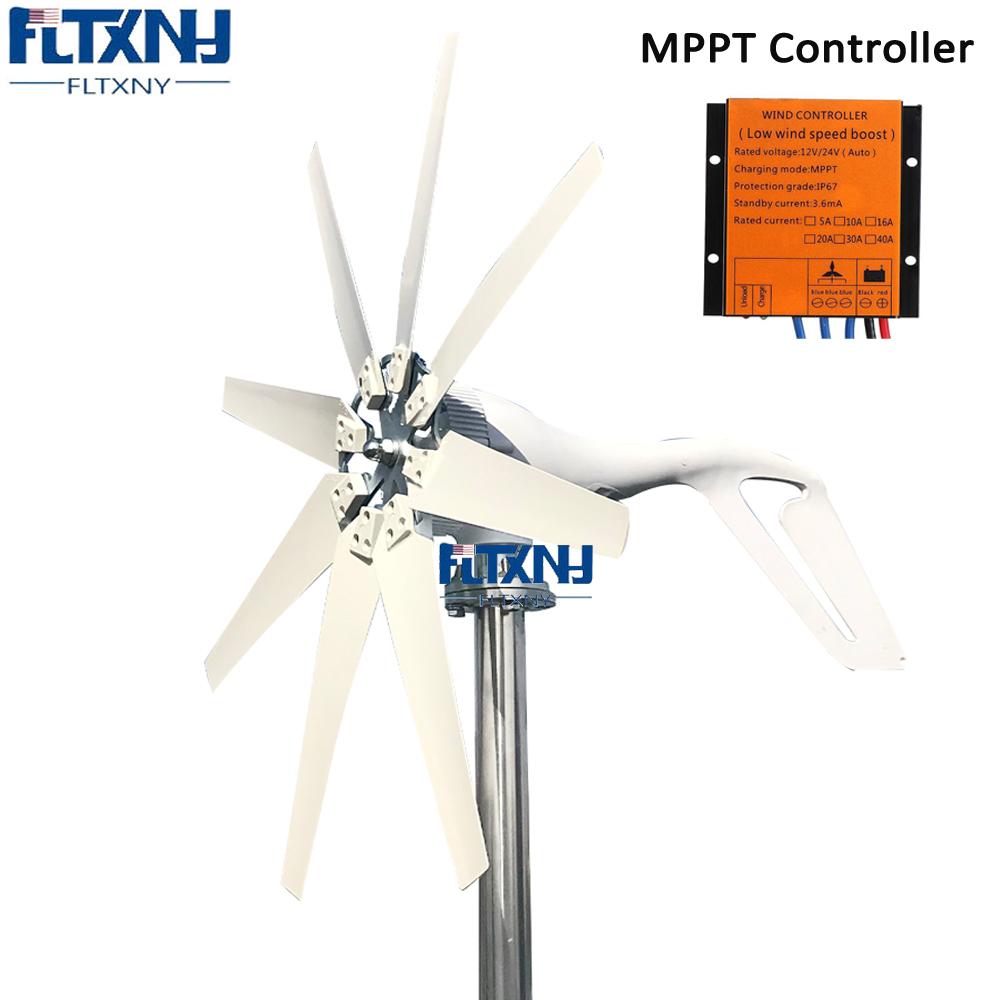 Sıcak Satış 1kw 1000w Güneş ve Rüzgar Türbini Hibrit Sistemi Güneş Dikey Eksenli Rüzgar Enerjisi Jeneratörü Ev Kullanımı İçin Windkraftanlage
