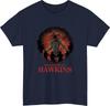 Hawkins Horror TShirt Retro Monster Graphic Tee Dark SciFi Shirt