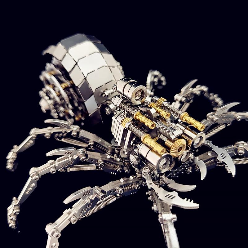 Spider King Plus 3D Metal Puzzle: Mechanical Insect Assembly Toy for Kids