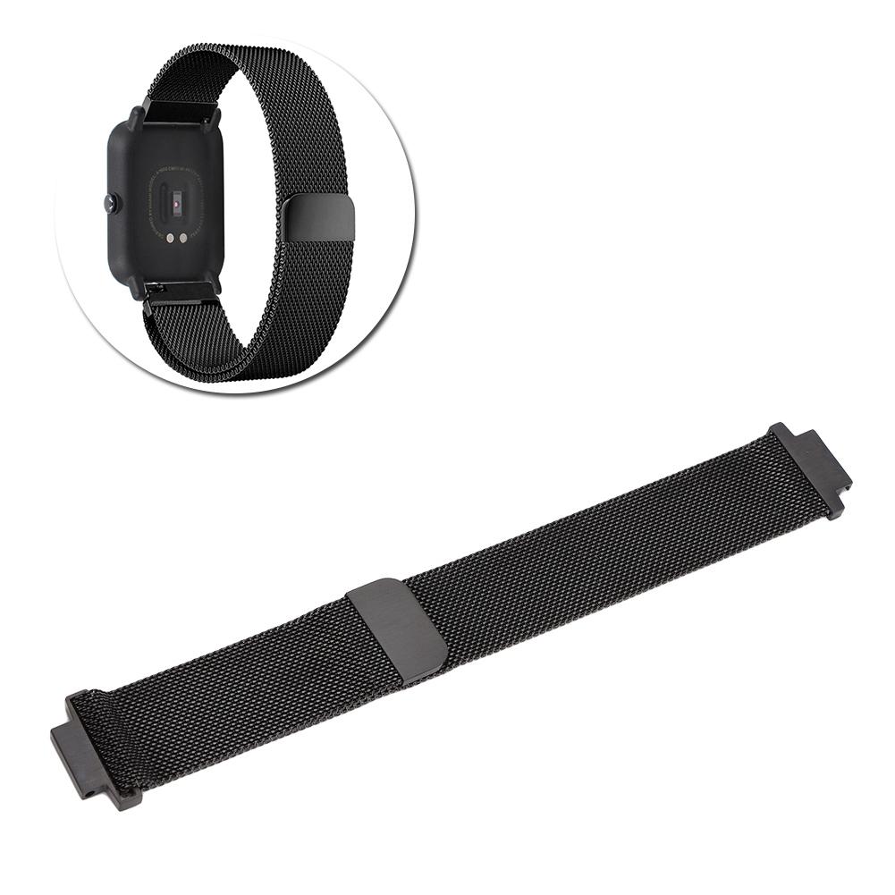

Milan Magnetic Suction Metal Standby Wrist Watch Strap Band For Huami amazfit(Black) чорний