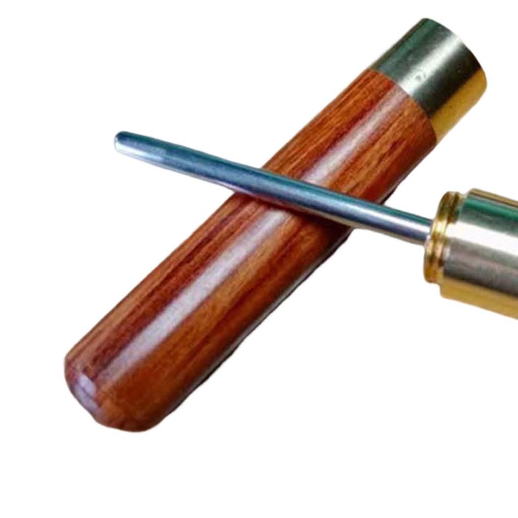 Rovné šídlo na vyplétání raket, tenisové badmintonové rakety, šídlo na vyplétání, nástroj z nerezové oceli, dřevěná rukojeť, přenosné a odolné