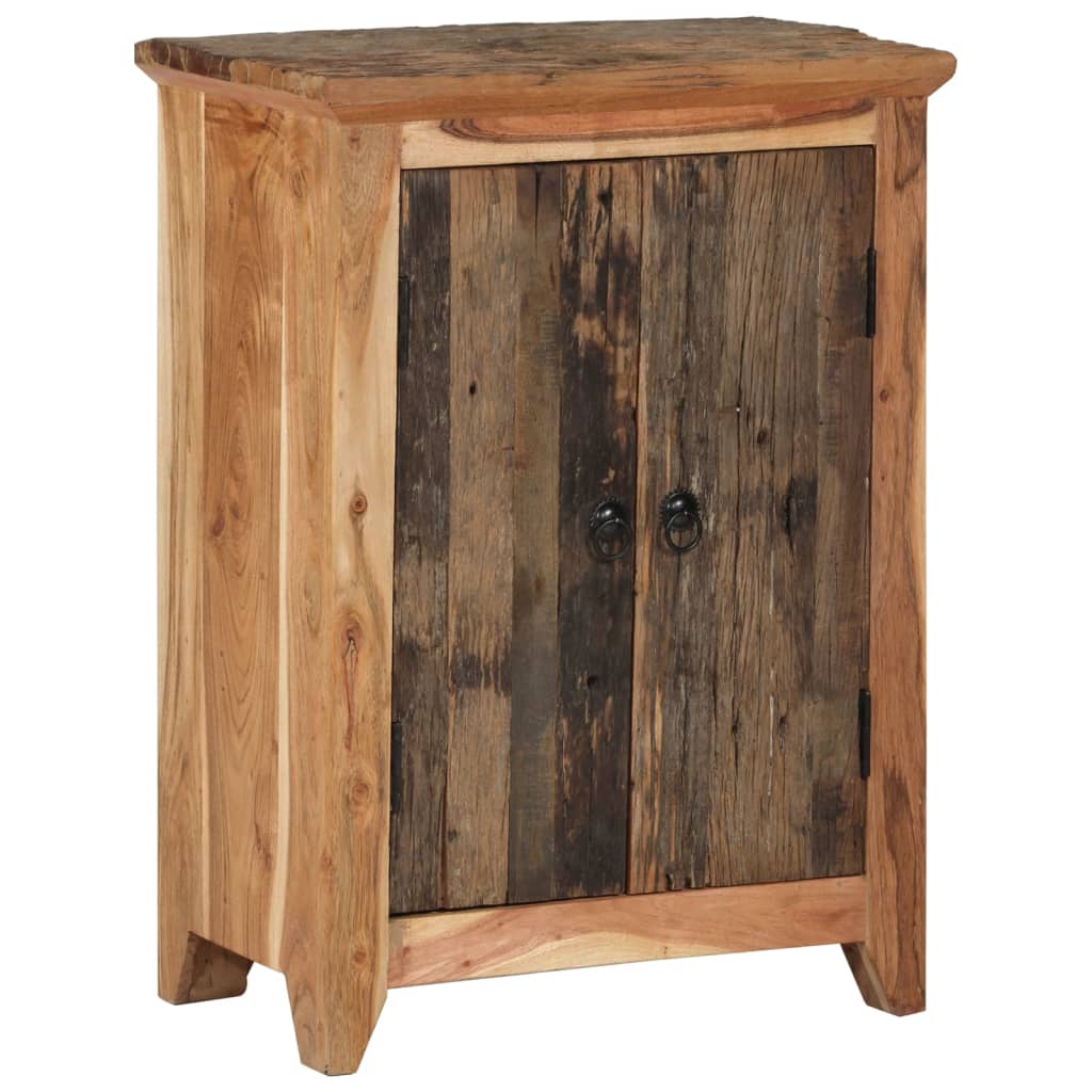 Sideboard 55 x 33 x 75 cm Solid Acacia Wood and Reclaimed Wood