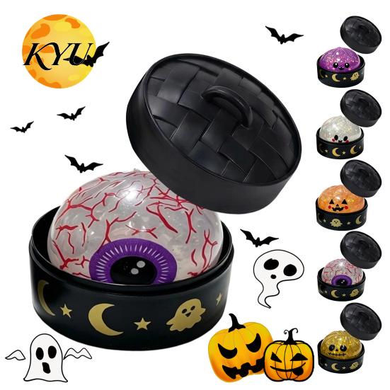 Weiches Knetspielzeug für Angst und Konzentration Halloween-Brötchen mit Dampfer, Sensorischer Fidget Stressball, Gruseliger Geist Dehnbares TPR-Spielzeug Kürbis zur Entspannung