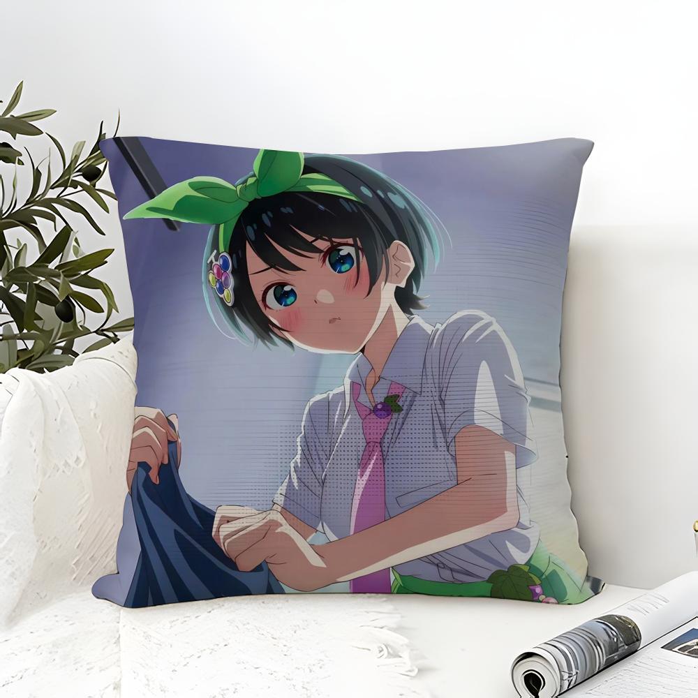 RentAGirlfriend KKanojo Okarishimasu Pillow Case linen pillow case sofa home decor cushion cover cushion cove