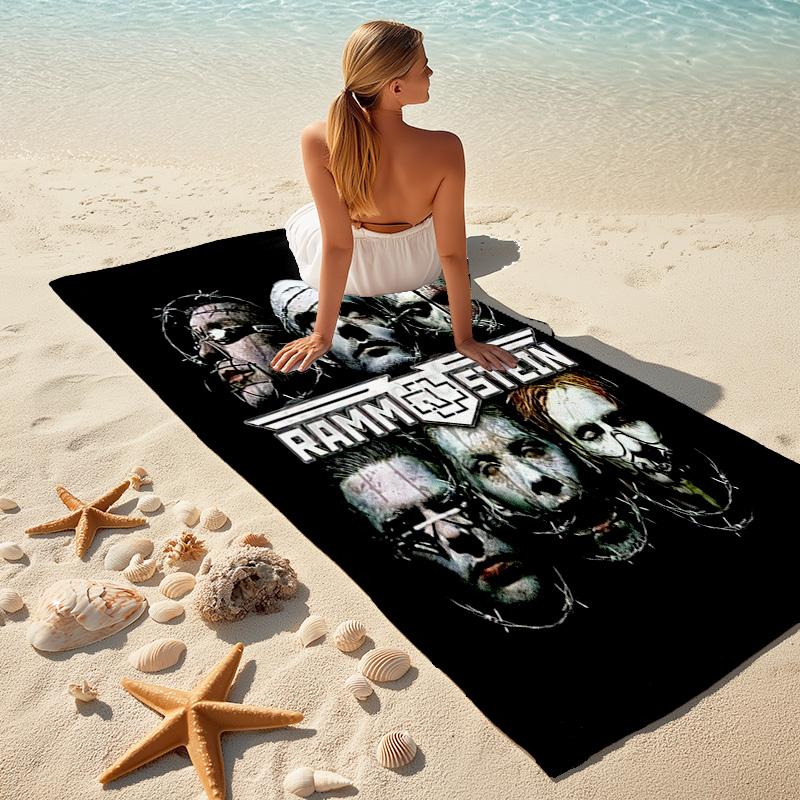 Till Lindemann, Lead Singer of the German Heavy Metal Rock Band Rammstein, Outdoor Camping Vacation Swimming Beach Scarf Decorative Blanket F13