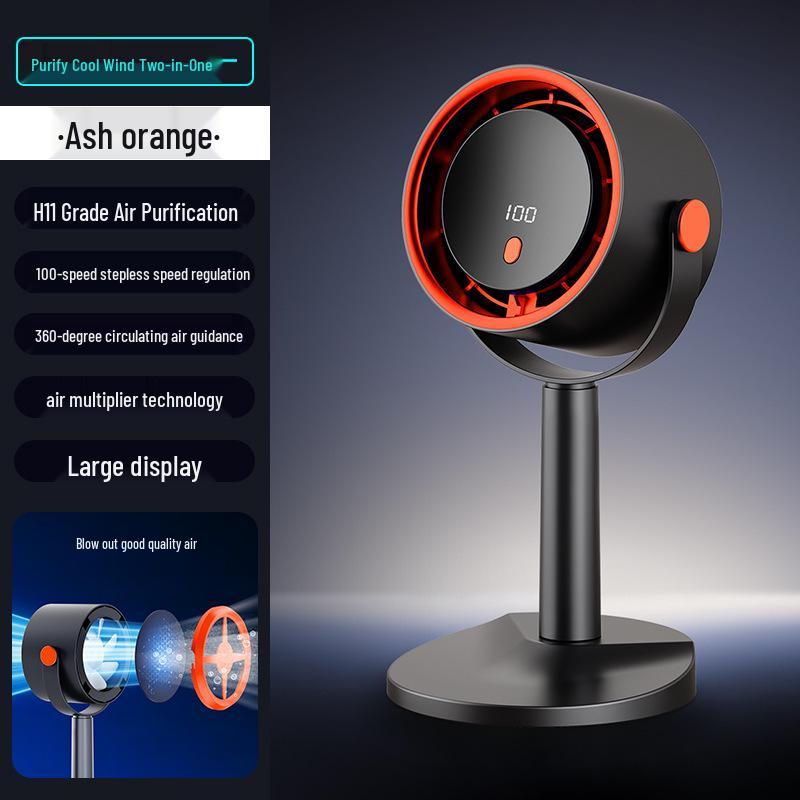 

Compact Multi-Use Fan: Portable, Wall-Mounted, Desk, and Kitchen Fan 20.2*9.7*32 cm