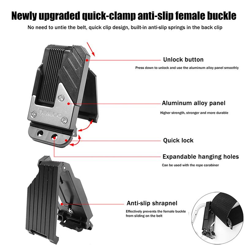 Electrician Specific Quick Hanging Buckle Waist Insulation Tape Folding Hanging Buckle Tool Hook Electric Tools Parts-Homeclub