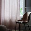 Japanese Pink Plaid Cotton Linen with Tassel Window Curtain Blackout Valance Art Decorative Curtain for Living Room Bedroom