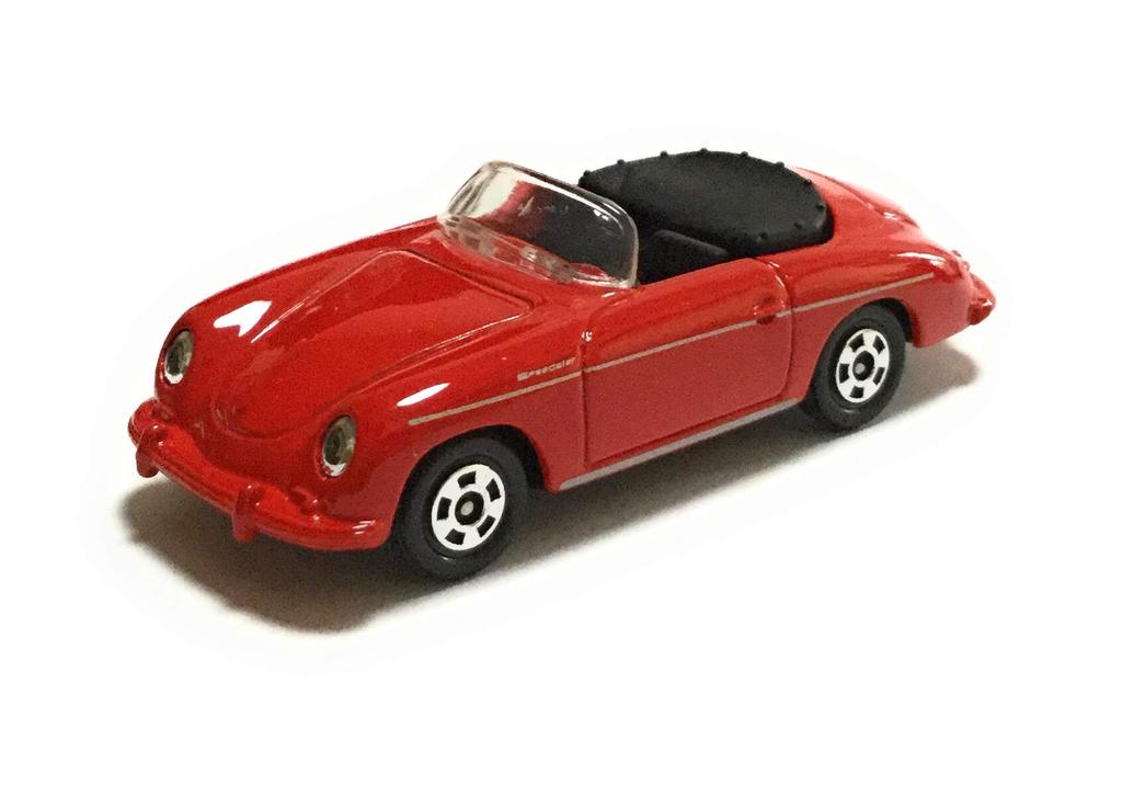Tomica 89 Porsche 356 Speedster scale red sack box 1/59