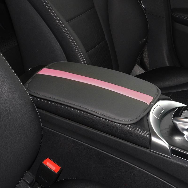 Universal Non-Slip Black Car Armrest Pad - Wear-Resistant Interior Accessory