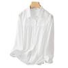 Women's Spring New Loose Casual Versatile Pure Cotton Shirt Design Top