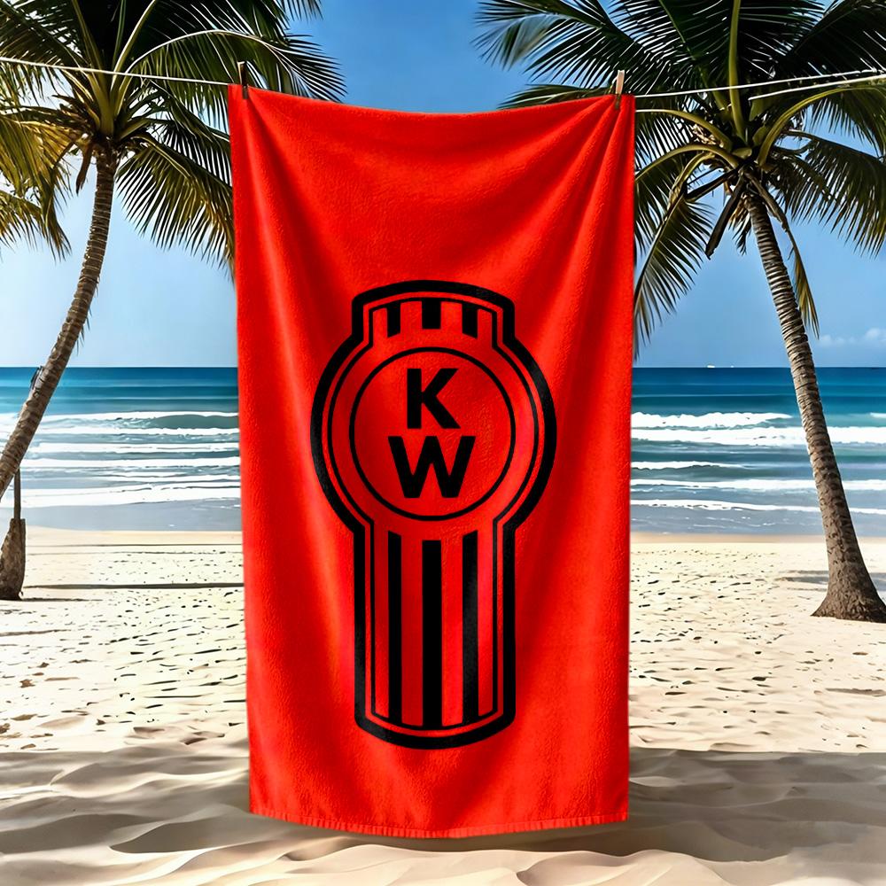 Kw Heavy Trucks Beach Towel Quickdry Soft Microfiber Comfortable Lightweight Portable For Swimmingbeachcamping Travel Beach Accessoriesgym