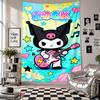 Wall TapestryKuromi Art Hanging Cloth Decorative Background Cover for Room Decoration