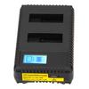 AHDBT‑801 Camera Battery Charger Multifunction Dual Slot Camera Battery Charging Station for Camera Battery