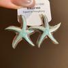 Star Starfish Ear Studs Geometric Korean Style Earrings Starfish Stud Earrings  Girl Couple Gift