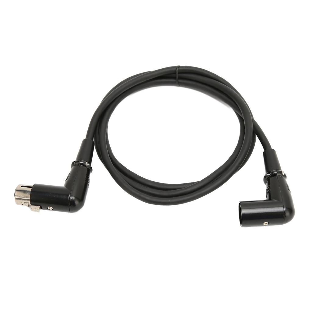 XLR Male To Female Cable 3 Pin OFC Conductor XLR Male Right Angle To Female Right Angle Microphone Cable
