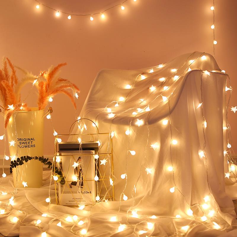 Christmas LED Star Ball Lights: Colorful Starry Sky Decorative Lights for Dorms, Weddings, and Festive Rooms