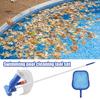 Fountain Maintenance Tool Pool Vacuum Cleaner Head with Detachable Pole And Leaf Bag, Above Ground Skimmer Net, for Swimming Pools, Ponds, Fountains,
