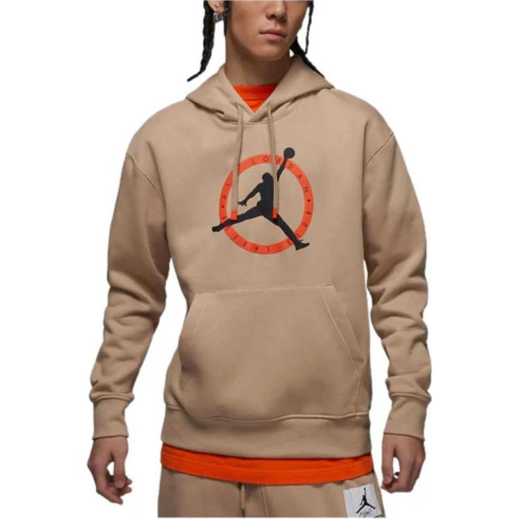 Jordan As M J Flt Mvp Gfx Flc Po Sweatshirt Men's Desert Yellow FB7051-277